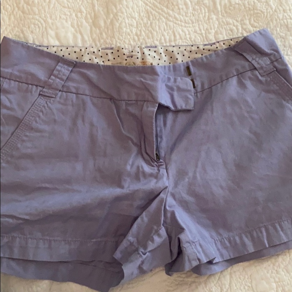 Periwinkle Jcrew Chino Shorts